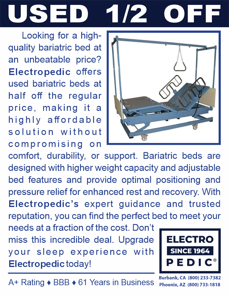 Irvine Electropedic Heavy Duty Extra Wide Large Bariatric Electric Hospital Beds