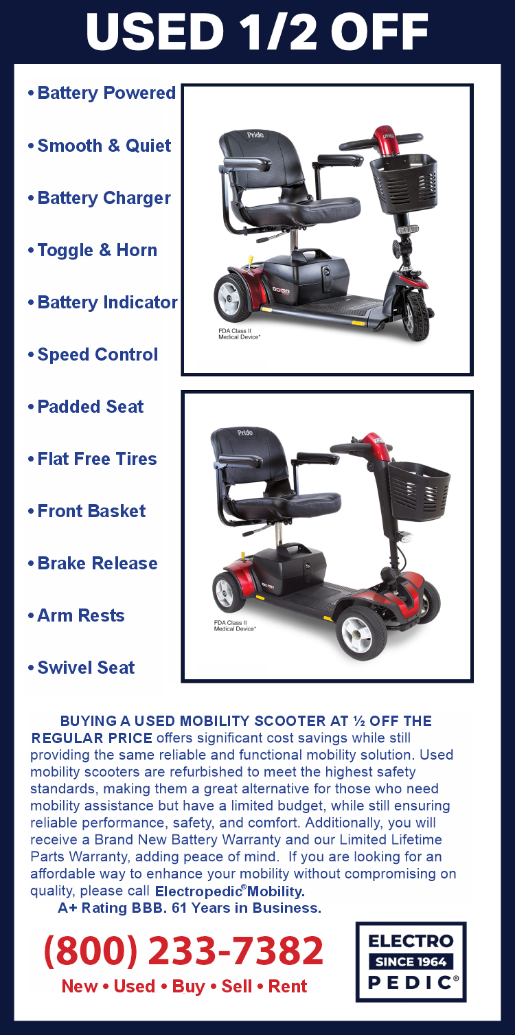 Irvine Electropedic Used electric scooters gogo pride