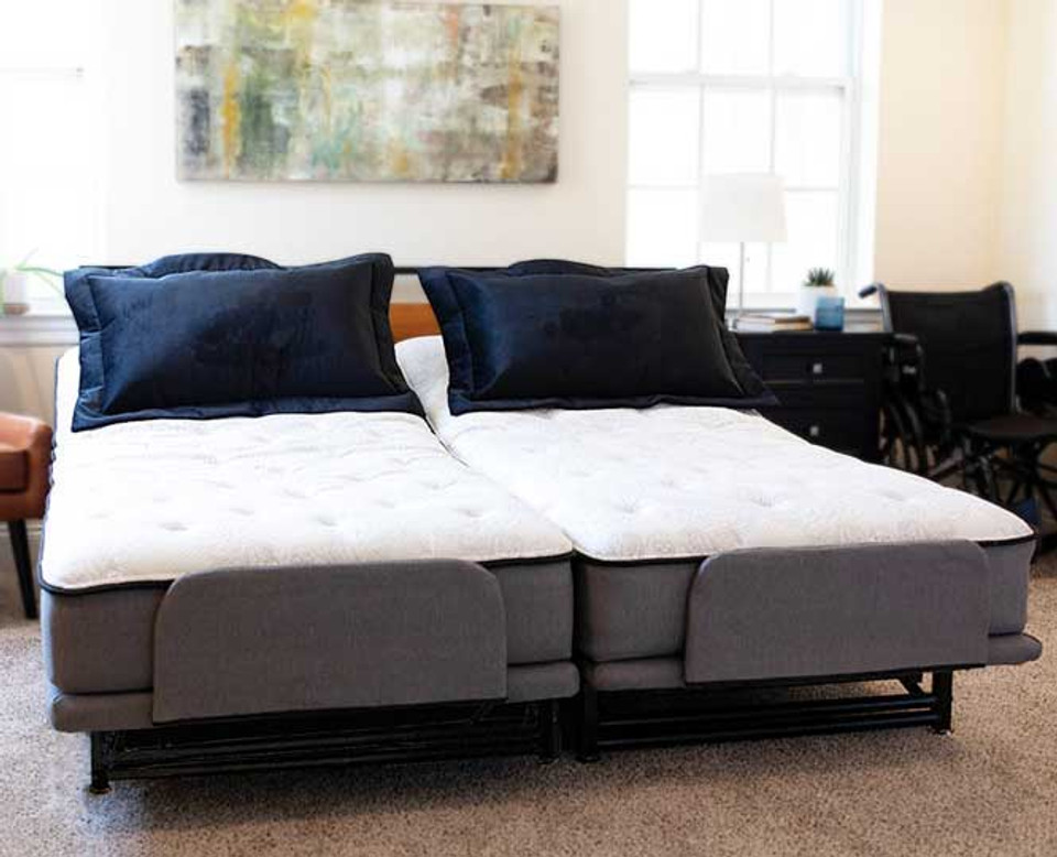 Irvine dual queen adjustable beds